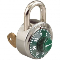 Master Lock 1525GRN-V629 Combination Padlock w/ Key Override