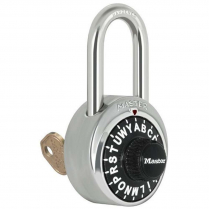 Master Lock 1585LF Letter Black Dial Combination Padlock for Lockers