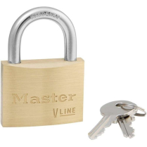 Master Lock 4150Kd Solid Brass Padlock 1-7/8 Wide Solid Brass Padloc