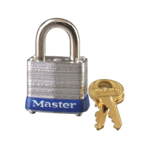 Master Lock Padlock Laminated Steel 1-1/8"-P812- 1-1/2" Shk