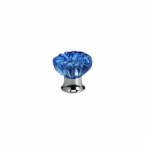 Omnia 434140-T-AZURE-US26 Glass Mushroom Cabinet Knob