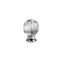 Omnia 440525-T-US26 Glass Round Cabinet Knob