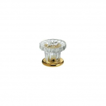 Omnia 490930-T-US3 Glass Mushroom Cabinet Knob