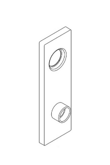 Schlage 09-639N-626 Cylinder X Lever Escutcheon