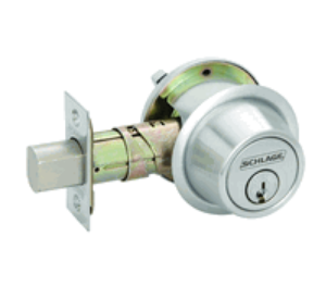 Schlage B561P-626 One-Way Deadbolt, Grade 2