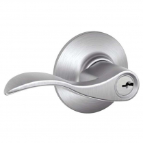 Schlage F51A-ACC-626 Entry Lock, Accent Lever, Satin Chrome