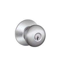 Schlage F80 Storeroom Lock in Brass Bronze and Chrome with Keying
