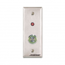 Securitron PB4LN-2 1" Stainless Steel Pushbutton with LED