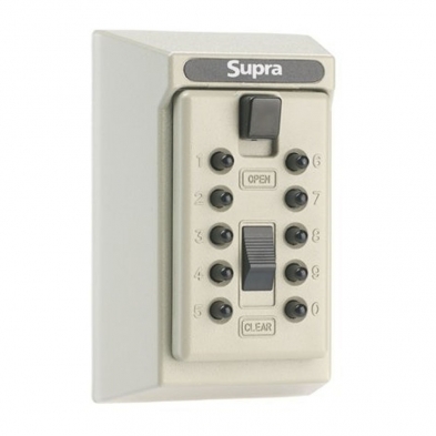 Supra 1409 Keysafe Permanent 5-Key, Pushbutton, Clay