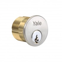 Yale 1-1/8" Mortise Cylinder, 0-Bitted