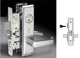 Yale 8808FL-626 Lever Mortise Lock Body, Classroom