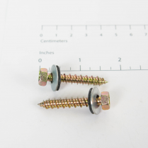 Screw- #14 X 1- 1/2 W/Wsh Gold