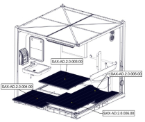Sanitrax- AD Floor Pnl Ft Rght