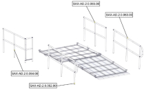 Sanitrax- AD Ramp Rail Fr Rght