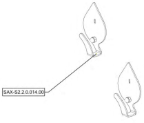 Sanitrax- S2 Clothhook Set/2