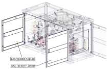 Sanitrax- 400V Long Left Door