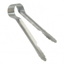 Stainless Steel 1 Piece Utility Tongs 9"