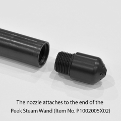 SCRAEGG PRO Peek nozzle for steam wand, black	