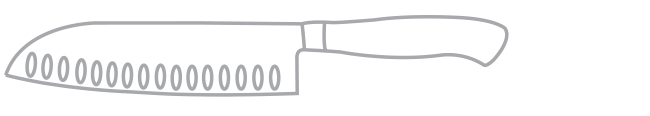 santoku knife sketch image