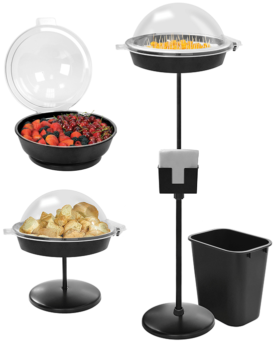 Sample Dome counter top, free stand and floor stand units