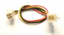 4 PINS FLAT .110 MALE/FEMALE QUICK DISCONNECT HARNESS 12IN. 18AWG