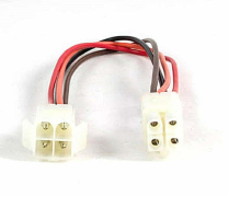 4 ROUND PINS (MOLEX) MALE/FEMALE QUICK DISCONNECT HARNESS 12IN. 18AWG