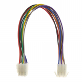 9 ROUND PINS (MOLEX) MALE/FEMALE QUICK DISCONNECT HARNESS 12IN. 18AWG