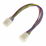 9 ROUND PINS (MOLEX) MALE/FEMALE QUICK DISCONNECT HARNESS 12IN. 18AWG