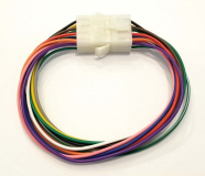 12 ROUND PINS (MOLEX) MALE/FEMALE QUICK DISCONNECT HARNESS 12IN. 18AWG