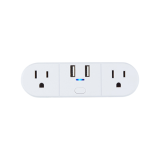 Globe Electric 2 Outlet Plug 2 USB ports (2.1A) Smart WI-FI Plug - White