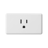 Globe Electric White 15-Amp Square Residential Outlet with Night Light - Smart Wi-Fi Plug