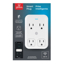 PRISE INTELLIGENTE GLOBE 4 SORTIES BLANC