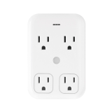 PRISE INTELLIGENTE GLOBE 4 SORTIES BLANC