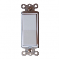 DECORATIVE 3-WAY WHITE 15A SWITCH