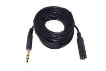 CABLE 1/4" STEREO MALE-FEMEL 20'