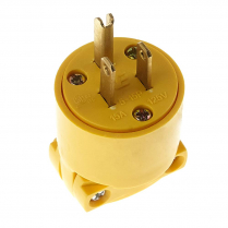 PLASTIC YELLOW EAGLE PLUG 15 AMP