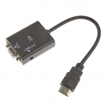 ADAPTATEUR HDMI à VGA + AUDIO