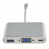 HUB USB C+VGA+USB-C+USB3.0