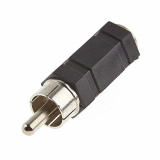 ADAPTATEUR RCA MALE, 1/8" FEMELLE