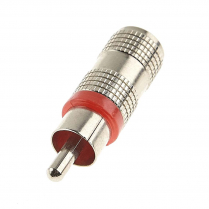 disc FICHE RCA METAL ROUGE