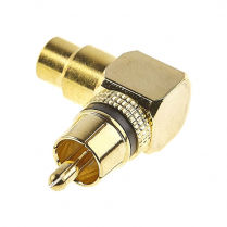 ADAPTATEUR RCA COUDE 90 DEGRES M/F