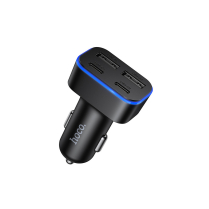 Z63 4-Port USB Car Charger (15W) &ndash; Dual USB-C + Dual USB-A