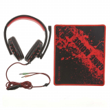 ENS. CLAVIER SOURIS CASQUE TAPIS