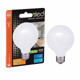 WHITE LED BULB G25 5W 500LM