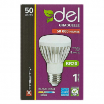 BR20 8W 120V BLANC DOUX 3000K GRADUEL