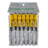 7 PCS HEX NUT DRIVER SET. PRO'S KIT