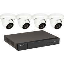 Surveillance System with NVR and 4 IP Cameras - 4 MP