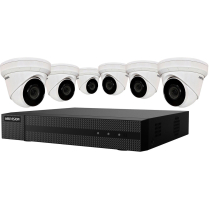 Hikvision 8-Channel 8MP NVR with 2TB HDD & 6 4MP Night Vision Turret Cameras Kit