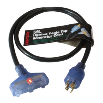 RALLONGE 5' 10/3 L14-30 → TRI-TAP 15A – GÉNÉRATRICE