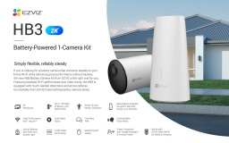 KIT 1 CAMERA A BATTERIE WIFI + BASE EZVIZ/HIKVISION